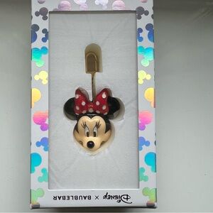 DISNEY X BAUBLEBAR-Minnie Mouse Head- Bag Charm Keychain— New In Box HTF